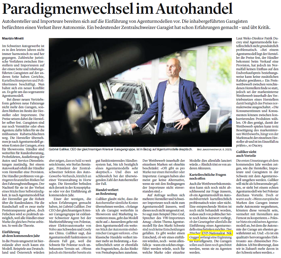 Paradigmenwechsel Autohandel